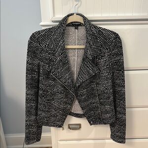 Express Women's Black and White Jacket